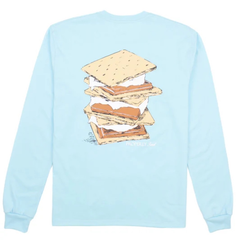 Properly Tied Long Sleeve Shirt with S'mores Graphic